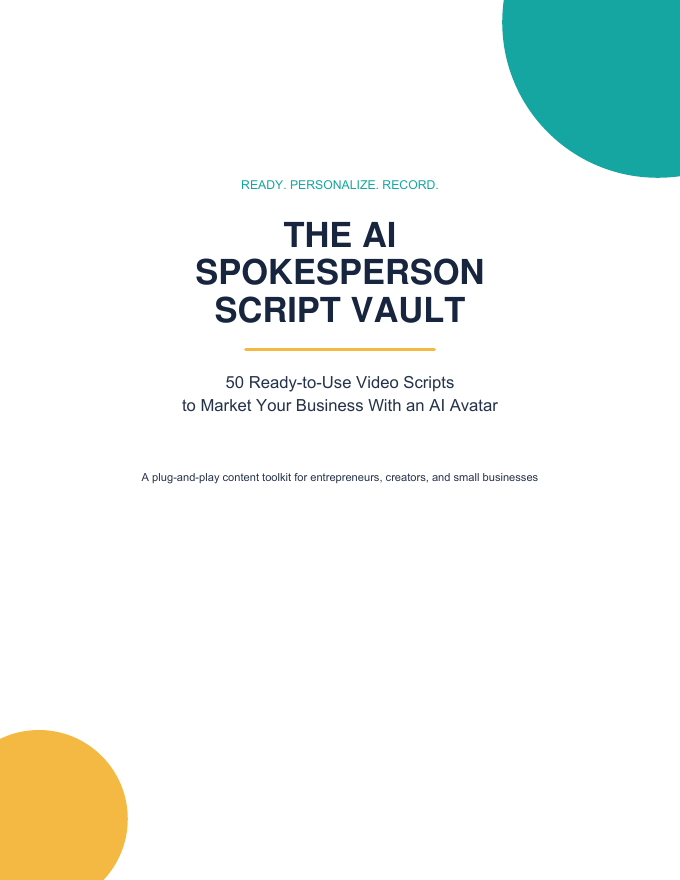 The AI Spokesperson Script Vault